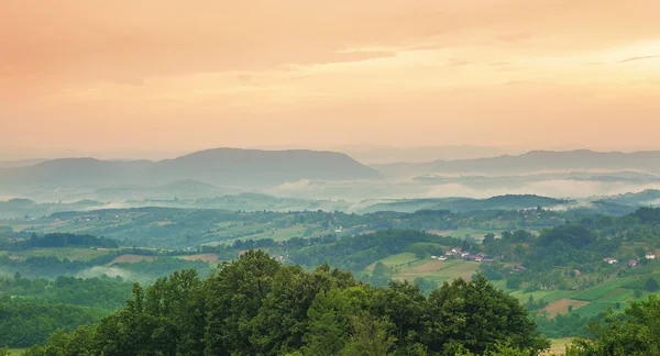 Dorflandschaft — Stockfoto