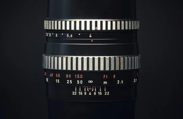 Old Vintage Manual Lens — Stock Photo, Image