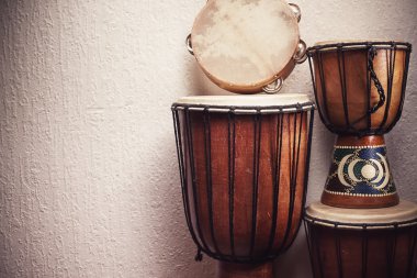 Various Percussion Instruments clipart