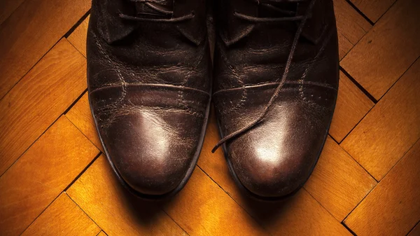 Zapatos de cuero viejos — Foto de Stock