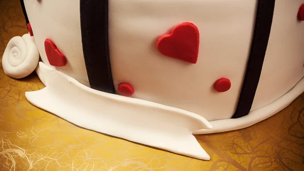 Decoration of an Anniversary Cake — Stock Photo, Image