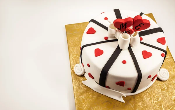 Decoration of an Anniversary Cake — Stock Photo, Image