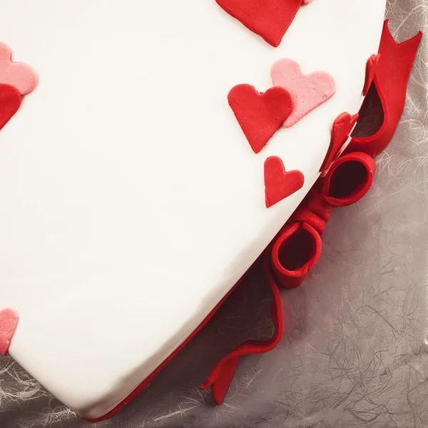 Love Cake With Shape of Heart — Stock Photo, Image