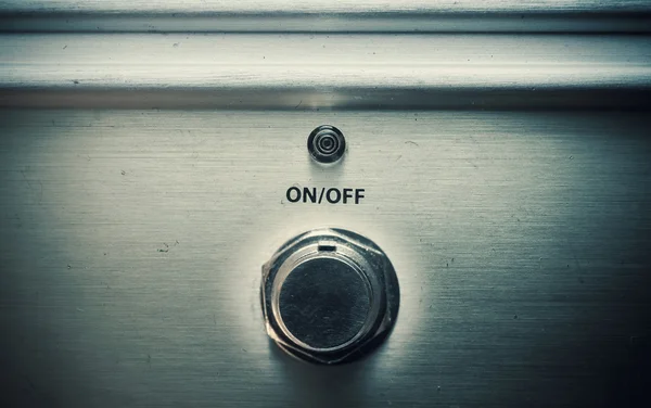 No botão desligado — Fotografia de Stock