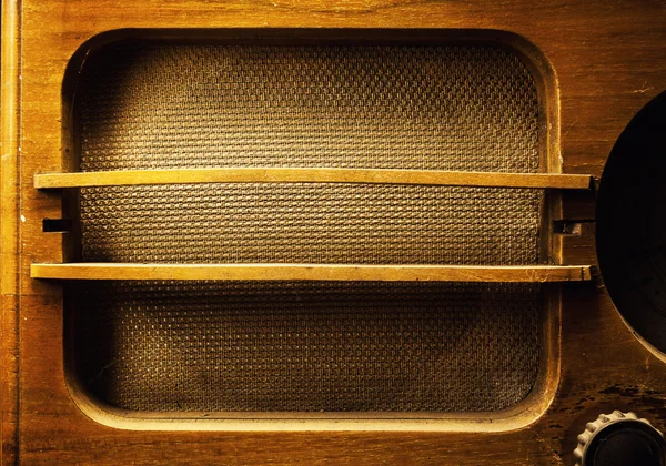 Old Wooden Radio Design — Stock Photo, Image