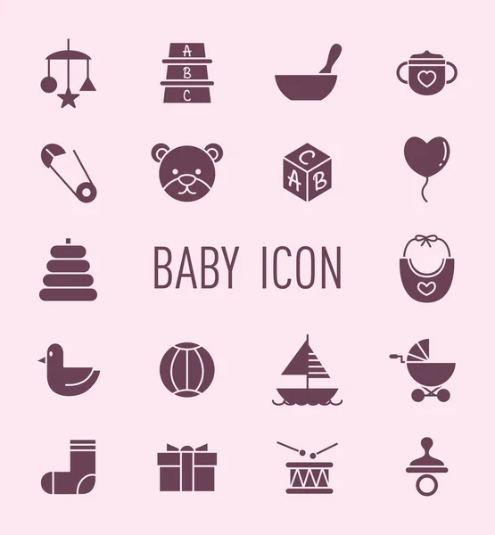Ensemble d'icône bébé — Image vectorielle