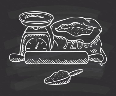 ölçek, un ve oklava