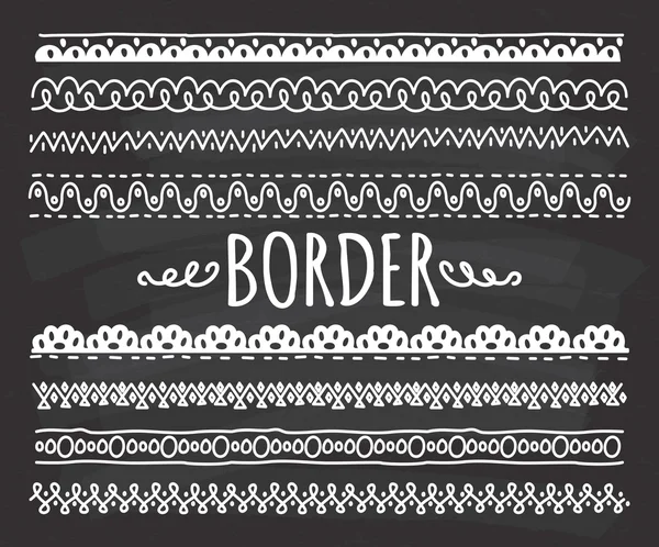 Decorative borders set — Stock Vector