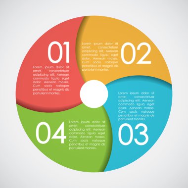 Seçenekler, adımları Infographic şablonu 