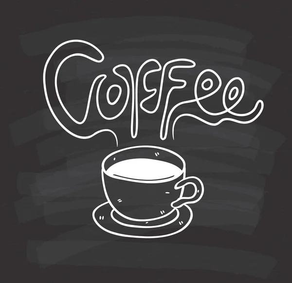 Design del menu tazza di caffè — Vettoriale Stock