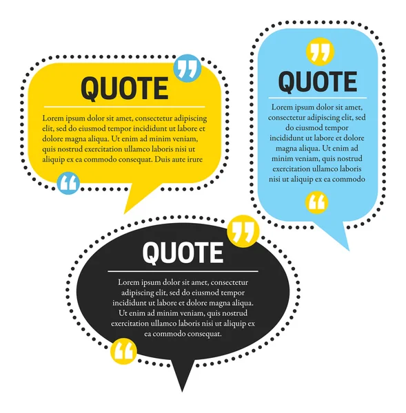 Quote bubbles Vector Art Stock Images Depositphotos