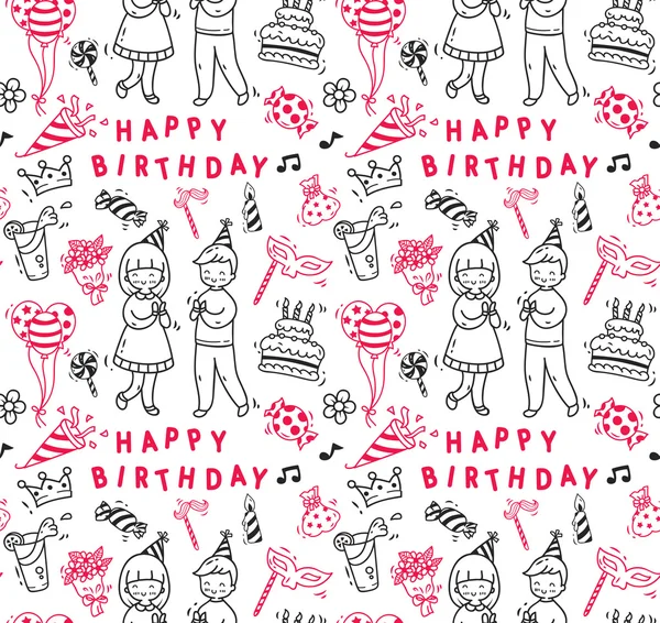 Születésnapi party doodle — Stock Vector