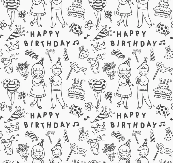 Születésnapi party doodle — Stock Vector