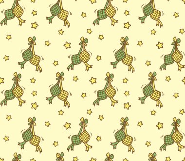 Endonezya ketupat seamless modeli