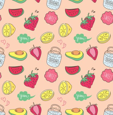 meyve sorunsuz arka plan