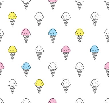 Dondurma pürüzsüz desen