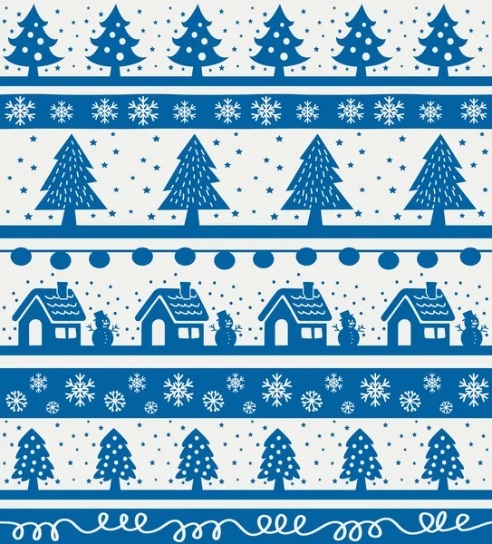 Navidad vacaciones fondo sin costuras — Vector de stock