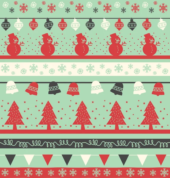 Christmas holiday seamless background — Stock Vector