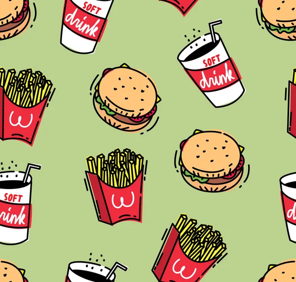 Fundo fast food —  Vetores de Stock