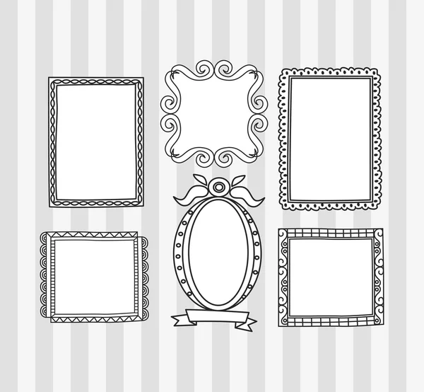 Vintage photo frame — Stock Vector