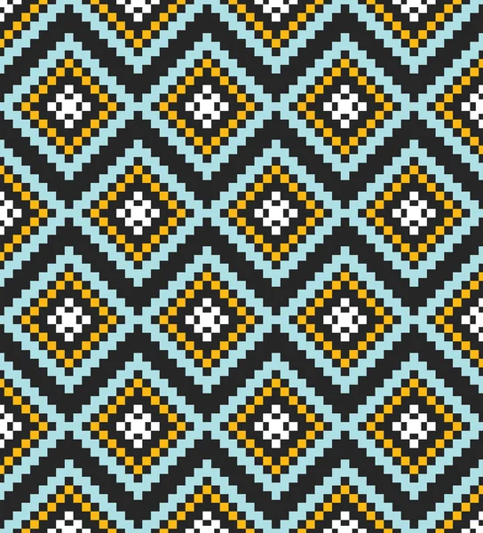 Abstrakta pixel sömlösa mönster — Stock vektor