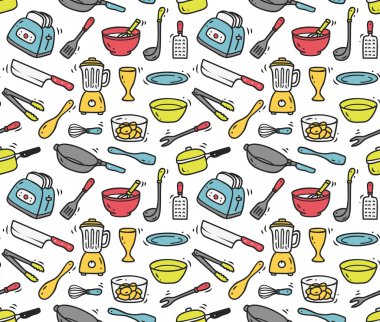 mutfak aletleri sorunsuz arka plan
