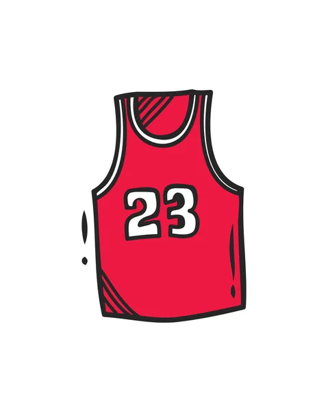 Camisa de baloncesto icono — Vector de stock