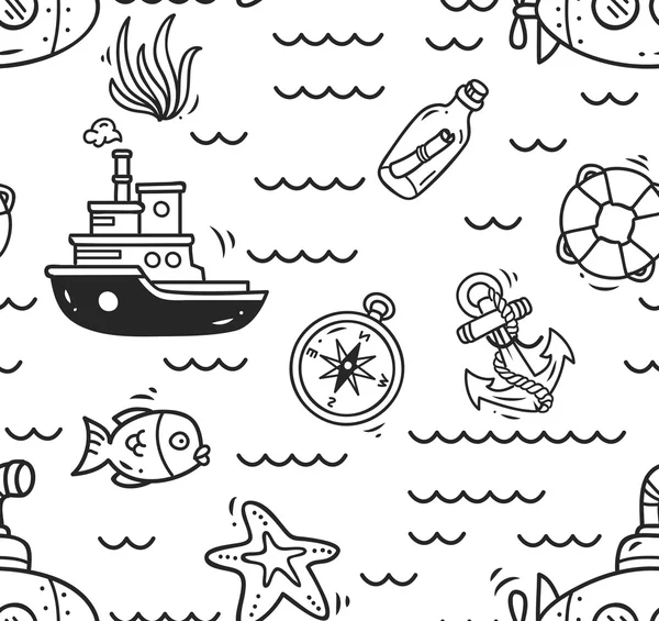 Мультфильм морской фон — стоковый вектор