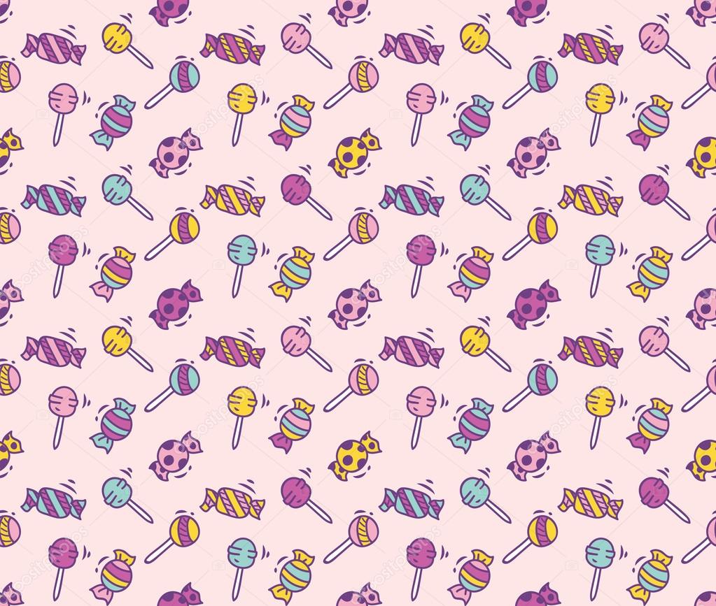 cartoon candies  background