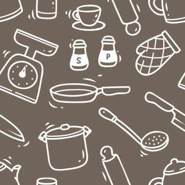 mutfak aletleri sorunsuz arka plan