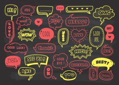 dizi güzel konuşma balonları