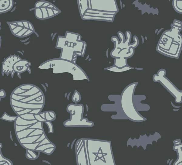 Fondo sin costuras de Halloween — Vector de stock