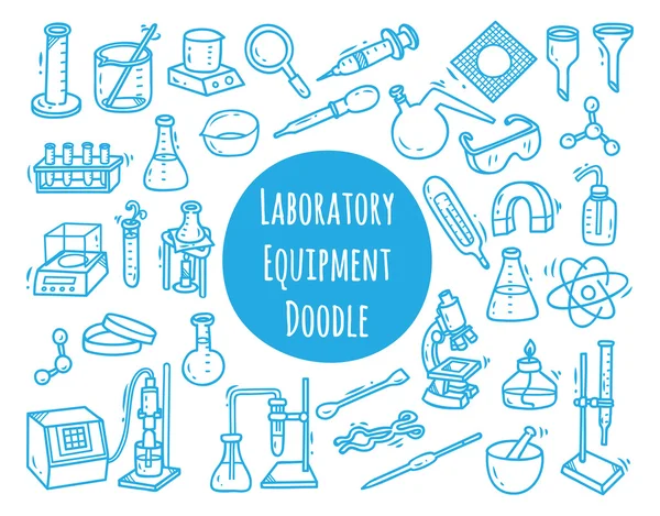 Set of laboratory equipment — Stock Vector