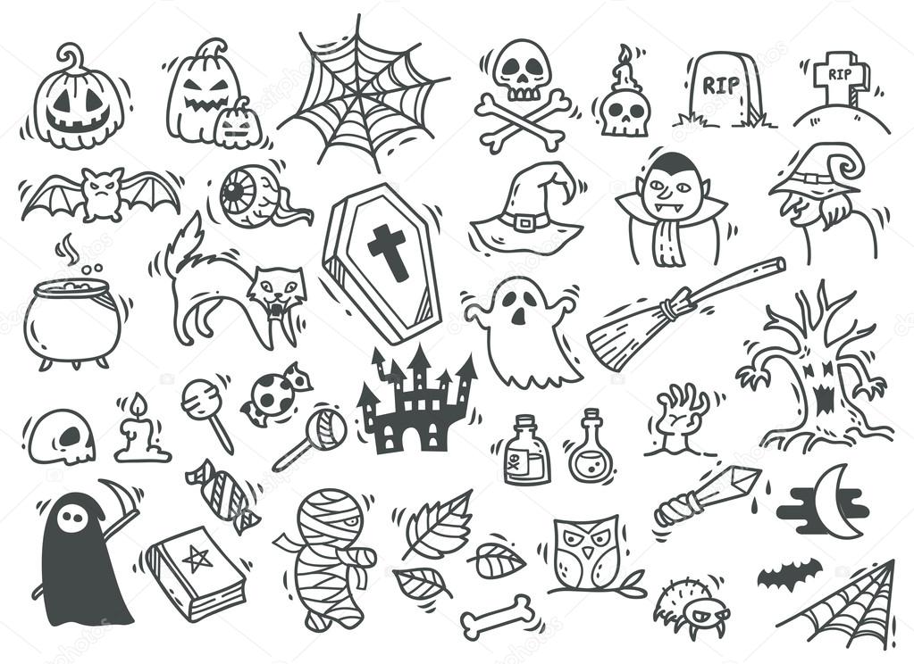halloween doodles easy halloween doodles easy
