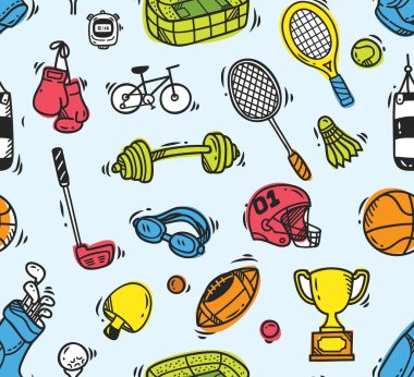 spor ekipmanları sorunsuz arkaplan