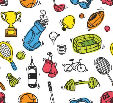 spor ekipmanları sorunsuz arkaplan