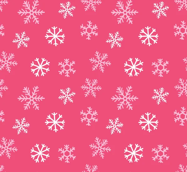 Flocons de neige fond doodle — Image vectorielle