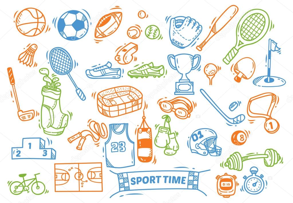 sport themed doodle