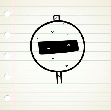 Hiçbir giriş işareti doodle