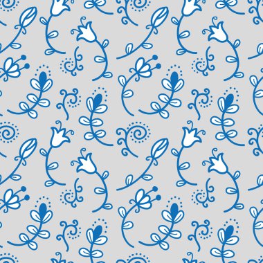 çiçek desen doodle