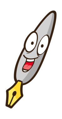 Karikatür kalem geri okul Tema için uygundur