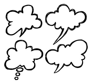 El çizimi konuşma baloncukları