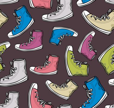 Vintage spor ayakkabı arka plan