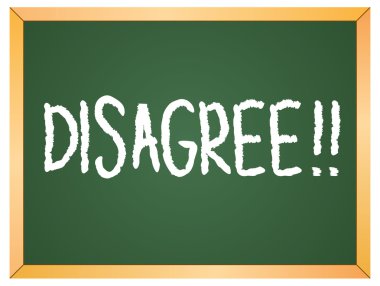 Kara tahta üzerinde kelime katılmıyorum