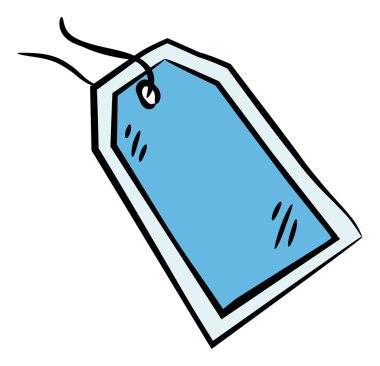 Satılık bir ses etiketi simgesi asılı