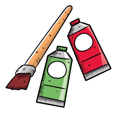 Fırça ve petrol renk