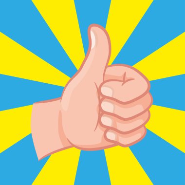 başparmak yukarıya el