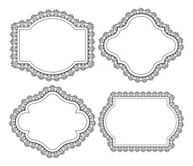 Dantel ile Vintage etiketleri