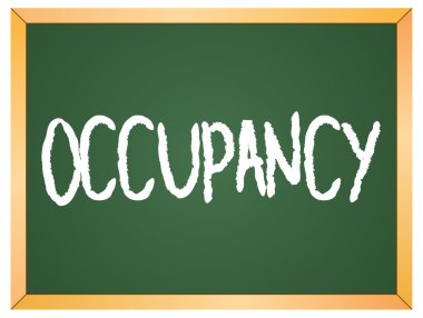 Kara tahta üzerinde doluluk kelime