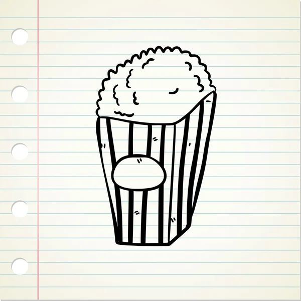 Cartoon pop corn — Stockvector